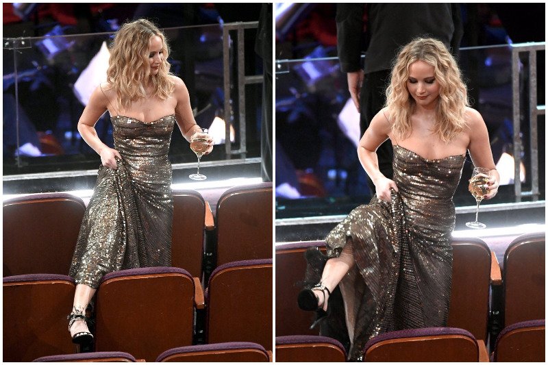 Jennifer Lawrence skradła oscarowe show