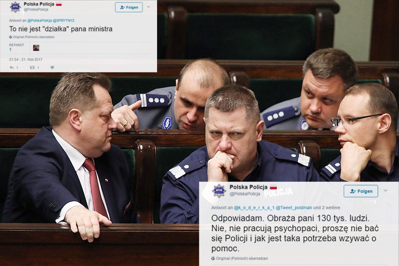 Szefostwo policji naprawę powinno zastanowić się nad tym, kogo delegowano do komunikacji z obywatelami na Twitterze... [Zdjęcie stanowi jedynie ilustrację do artykułu].