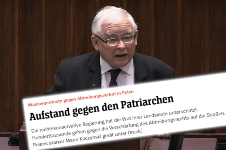 Jarosławowi Kaczyńskiemu obrywa się w niemieckich mediach za protesty