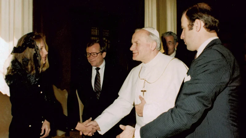 Jill i Joe Biden w Watykanie, 1980 rok.