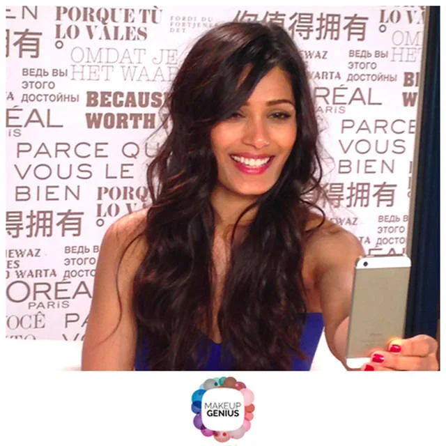 Freida Pinto i Make-up Genius