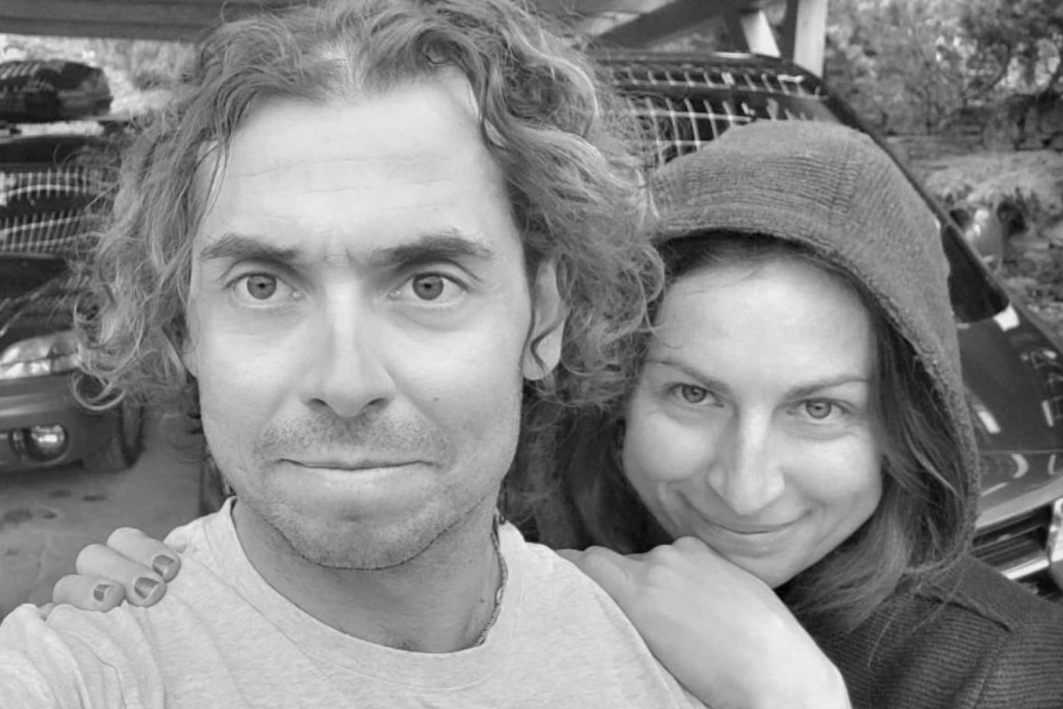 Justyna Kowalczyk ze zmarłym mężem.