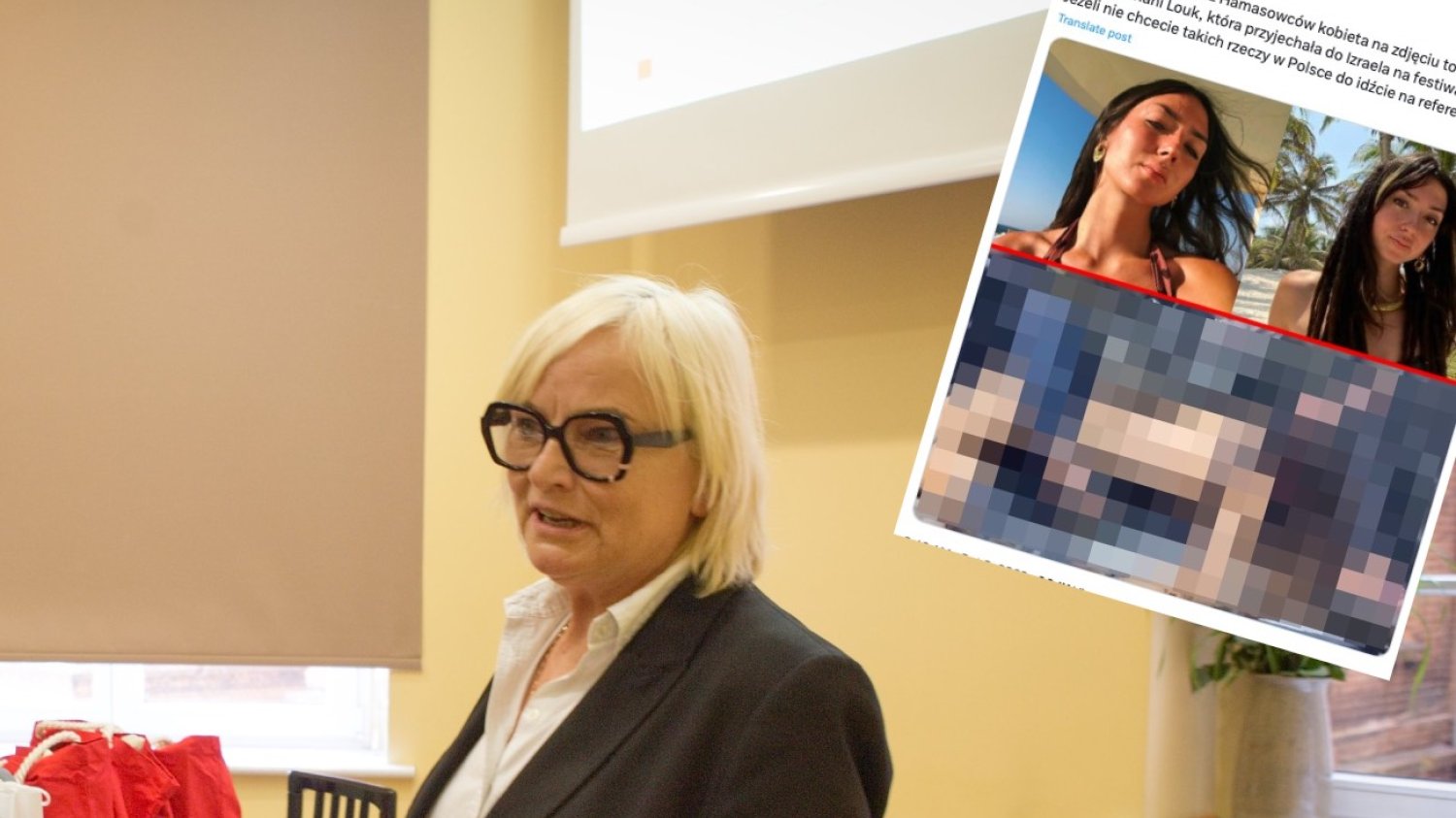Kandydatka PiS Aleksandra Kuź wykorzystuje drastyczne zdjęcia z Izraela do nagonki na migrantów