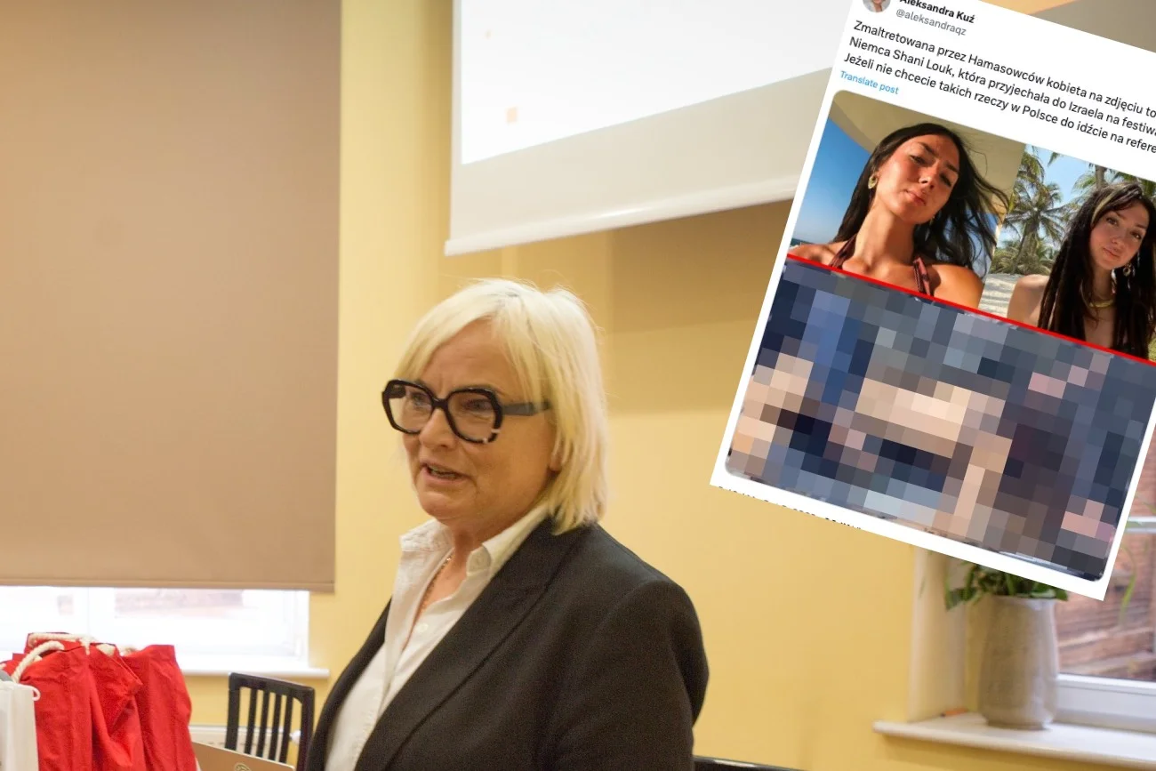 Kandydatka PiS Aleksandra Kuź wykorzystuje drastyczne zdjęcia z Izraela do nagonki na migrantów