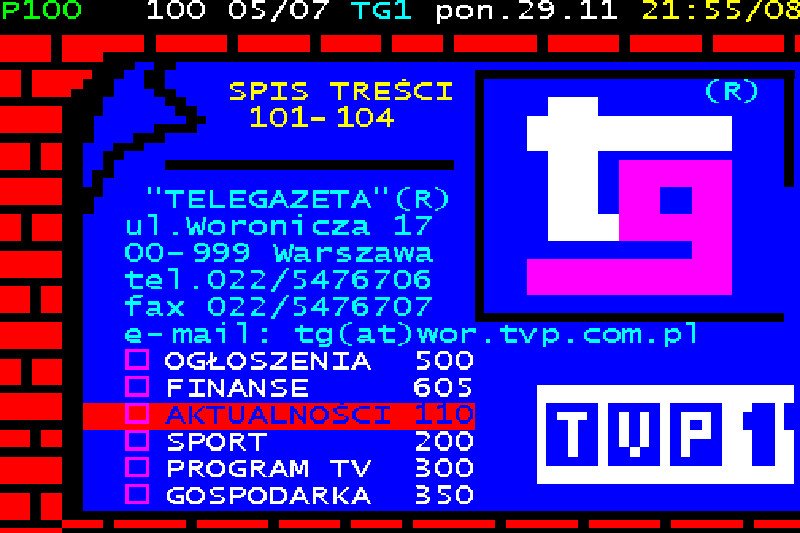 "Telegazeta", czyli internet lat 90-tych.
