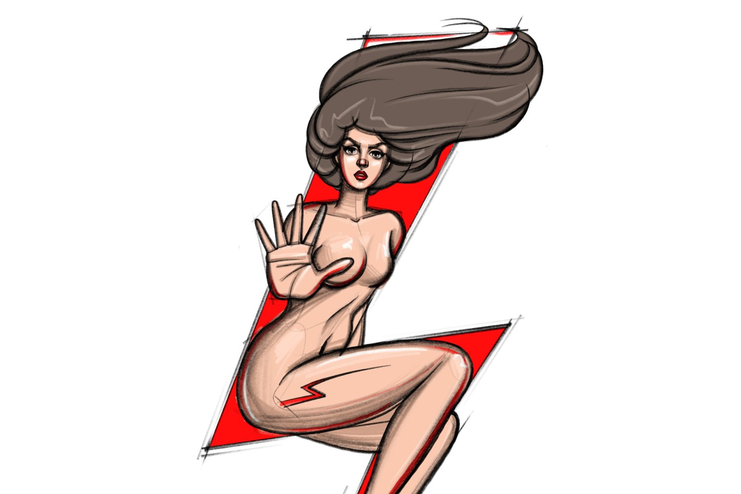 Ekaterina Glazkova, której grafiki użyli antyaborcjoniści, zaprojektowała nową ilustrację popierającą strajkujące Polki