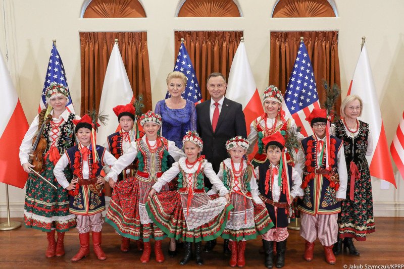 Prezydent Andrzej Duda podczas spotkania z Polakami w Houston.