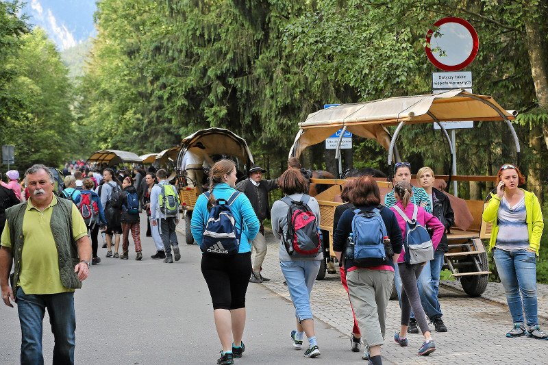 Oblężenie turystów, i polskich, i zagranicznych