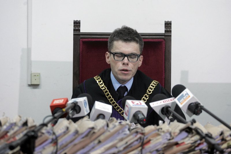 Sędzia Igor Tuleya podczas ogłaszania wyroku ws. doktora Mirosława G.
