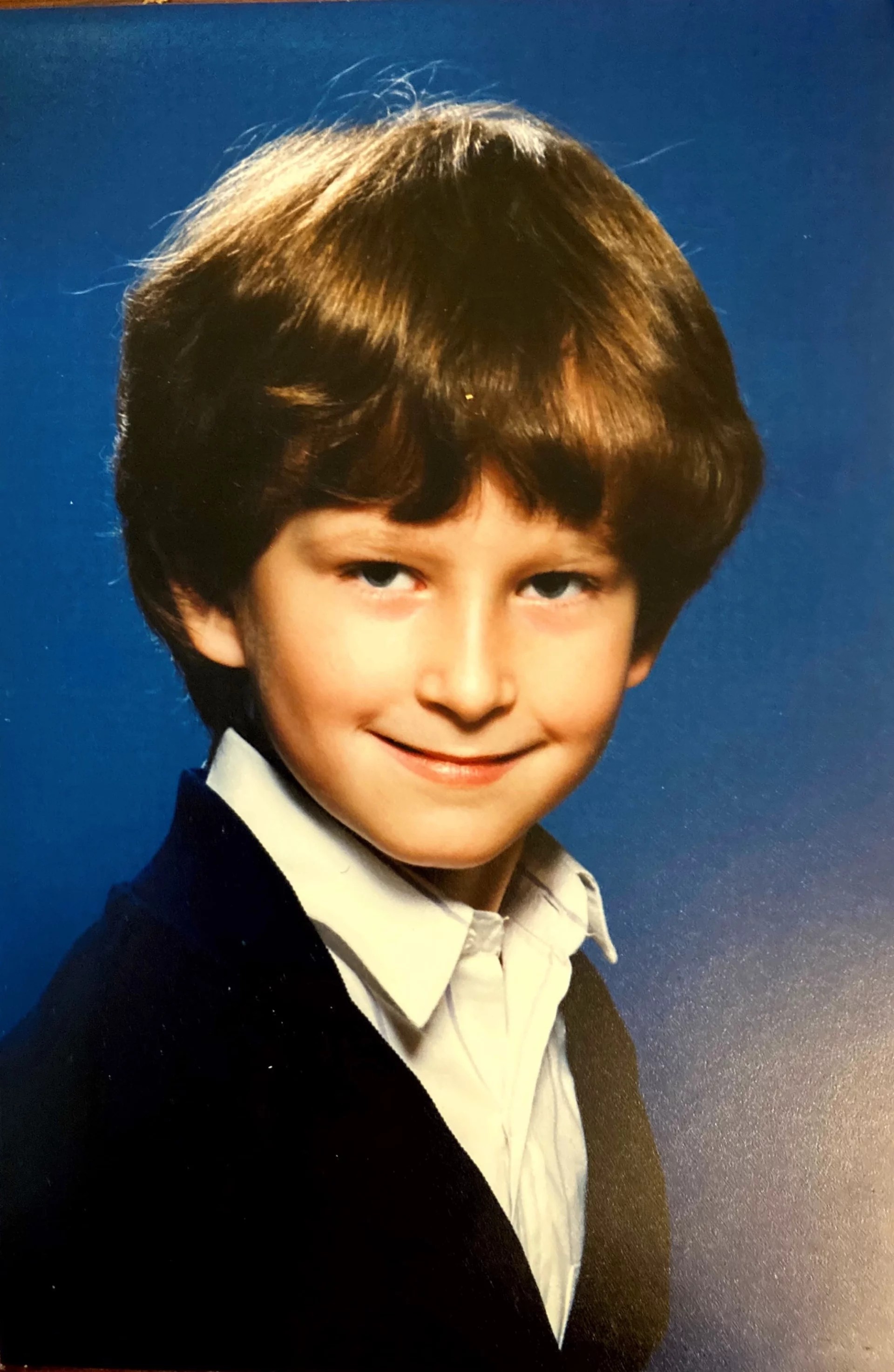 Łukasz Garczewski w wieku wczesnoszkolnym (archiwum rodzinne).