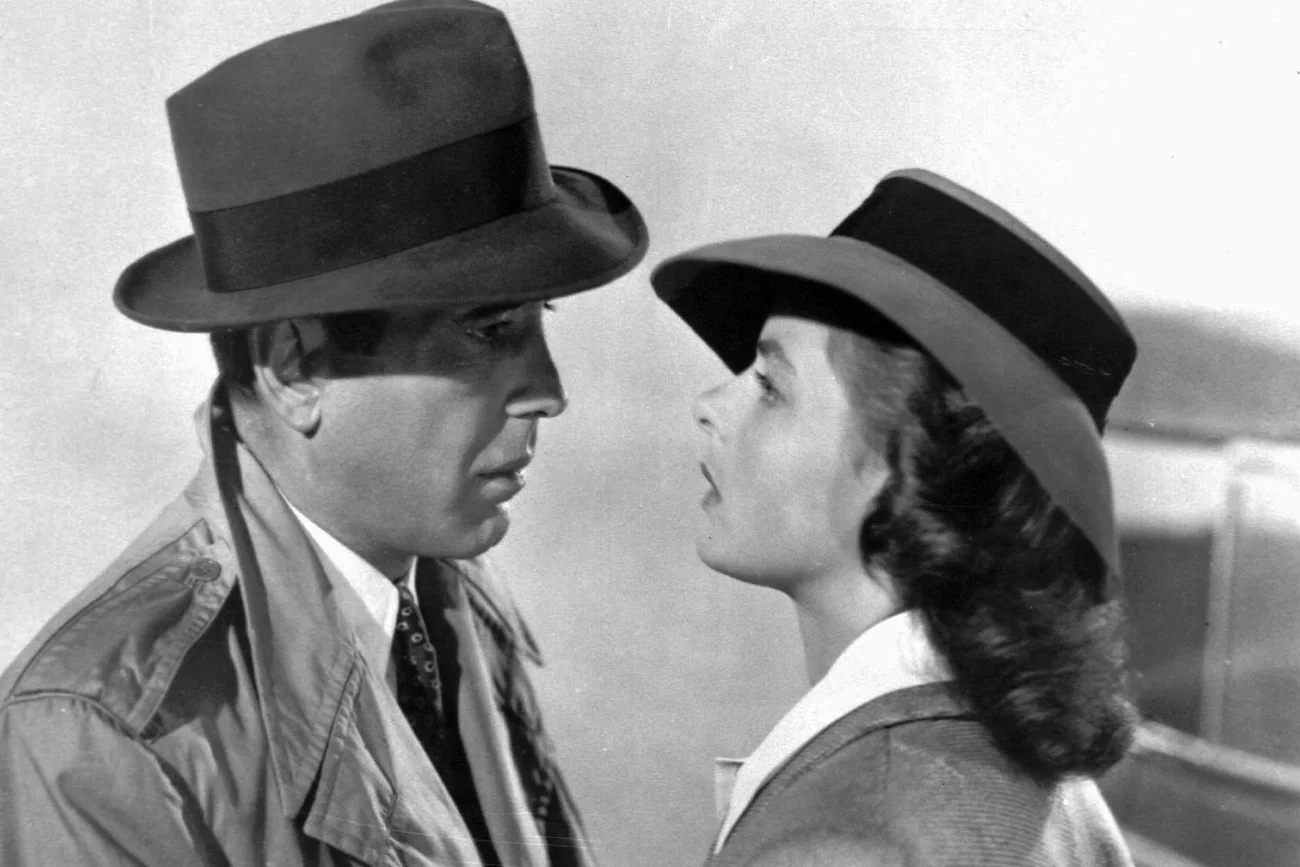 Humphrey Bogart i Ingrid Bergman w filmie "Casablanca".