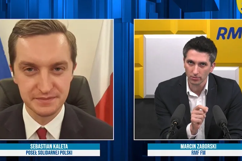Sebastian Kaleta nie potrafił odpowiedzieć na pytanie o sondaż.