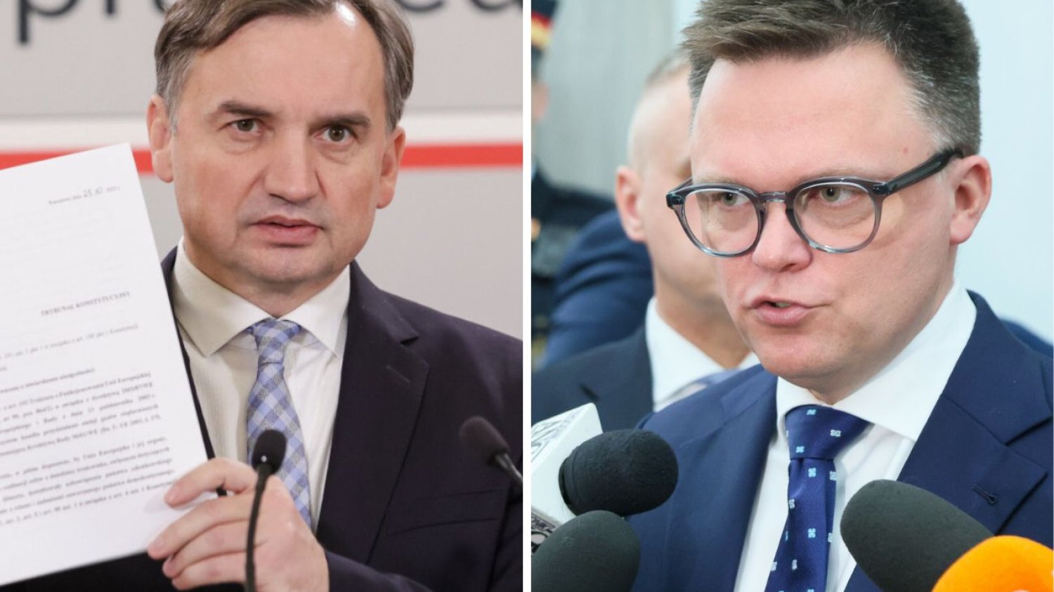 Zbigniew Ziobro i Szymon Hołownia