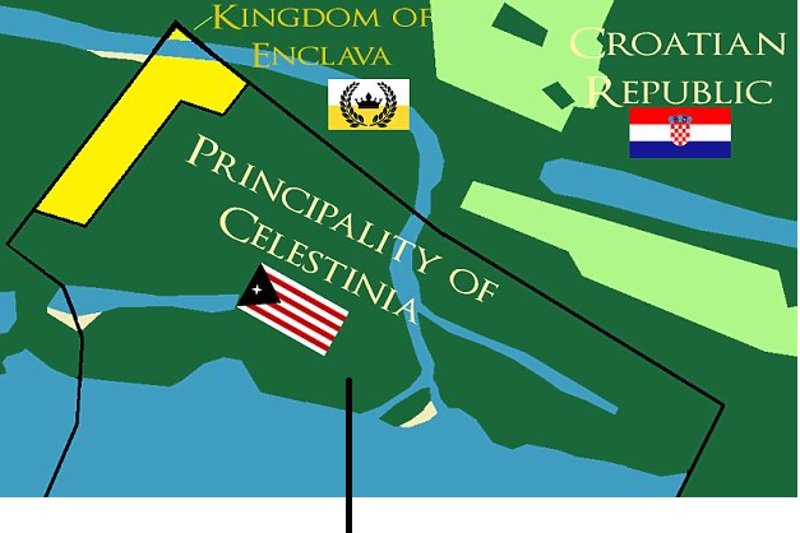 Królestwo Enklawy leży na pograniczu Serbii i Chorwacji.