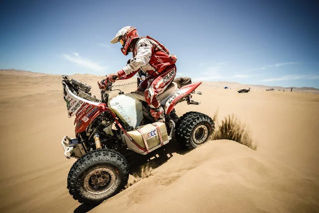 Rafał Sonik podczas tegorocznego rajdu Dakar