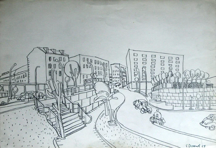 Edward Dwurnik, Warszawa, 1969