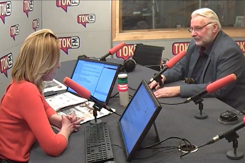 Witold Waszczykowski skrytykował TOK FM i pokłócił się z dziennikarką Dominiką Wielowieyską.