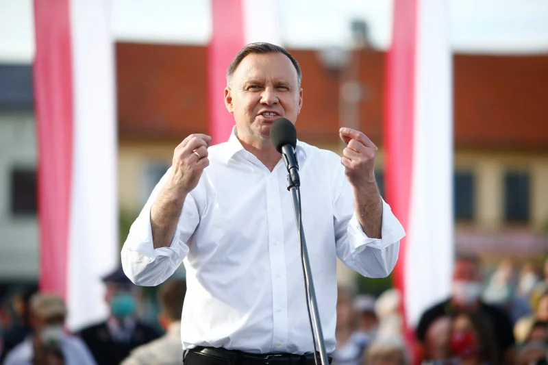 "Polska rodzina, chłopak i dziewczyna" – powiedział w Gorlicach Andrzej Duda.