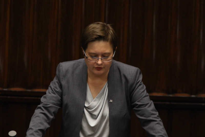 Katarzyna Lubnauer z .Nowoczesnej krytykuje Piotra Glińskiego.