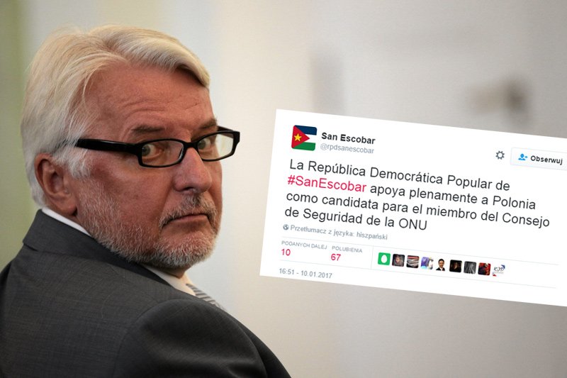 Waszczykowski się nie mylił - San Escobar istnieje.