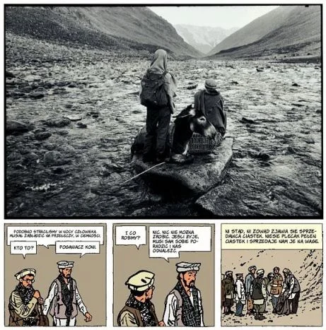Kadr z komiksu "Fotograf".