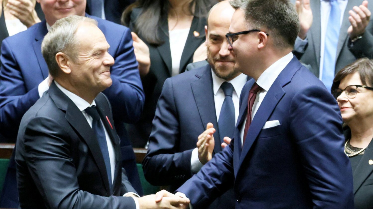 Donald Tusk i Szymon Hołownia