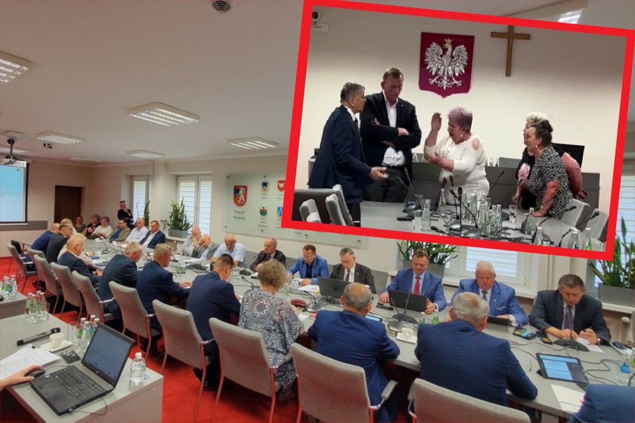 Sesja rady powiatu w Mielcu zmieniła się w awanturę