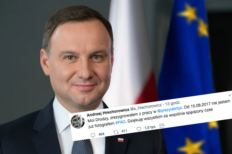 Andrzej Duda stracił nadwornego fotografa.