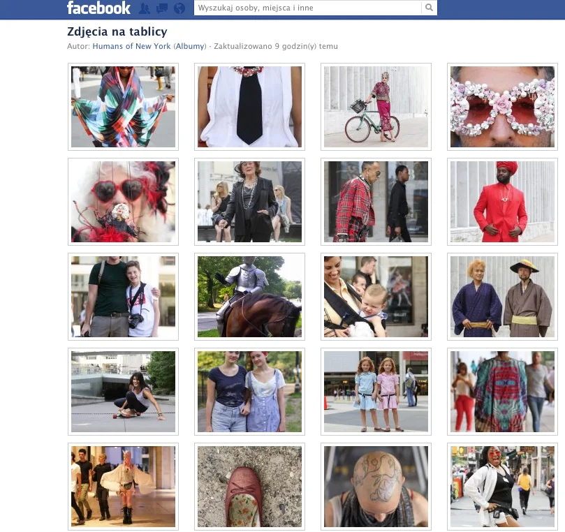 Zrzut ekranu z profilu Humans of New York