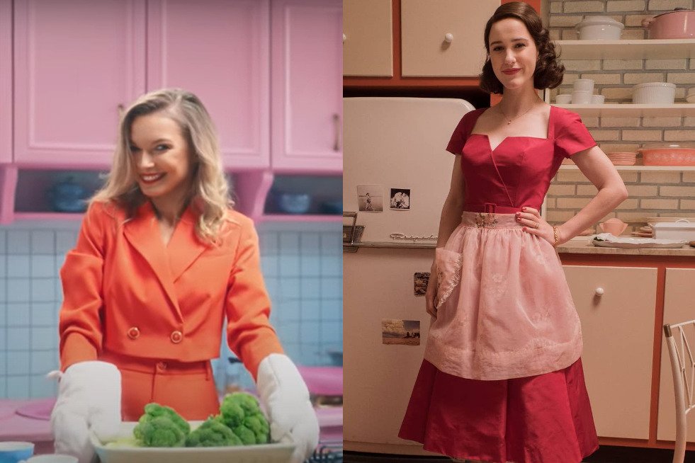 Wizerunek kobiety w spocie promując TVP Kobieta nie różnił się od tego kultywowanego a latach 50. w Stanach Zjednoczonych