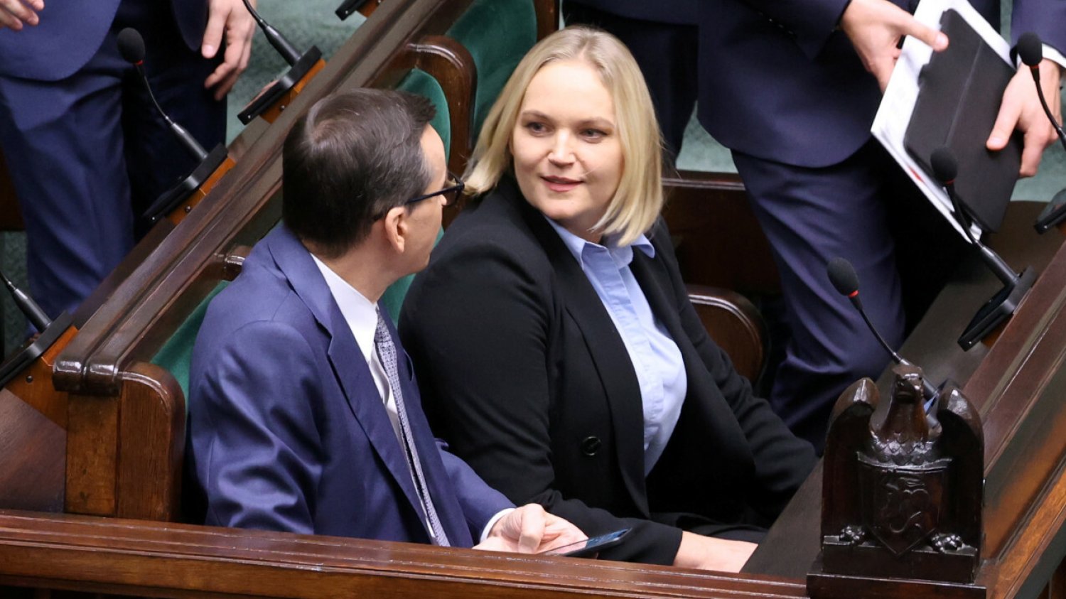 Chorosińska usiadła obok Morawieckiego