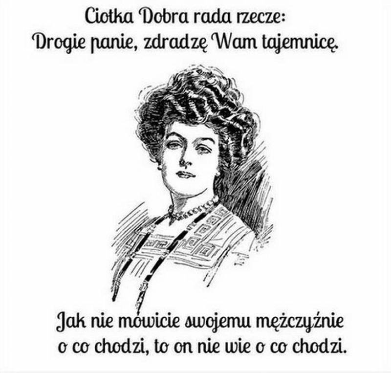 Mem internetowy "Ciotka dobra rada"