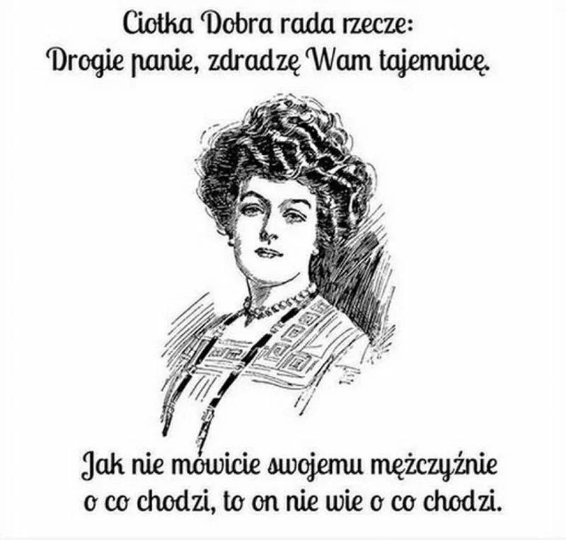 Mem internetowy "Ciotka dobra rada"
