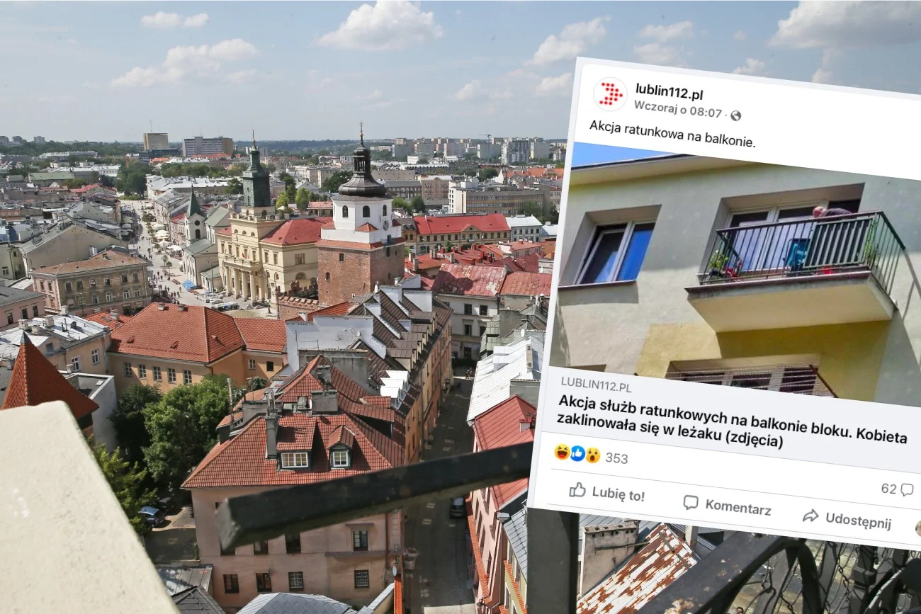 Mieszkanka Lublina zaklinowała się w leżaku