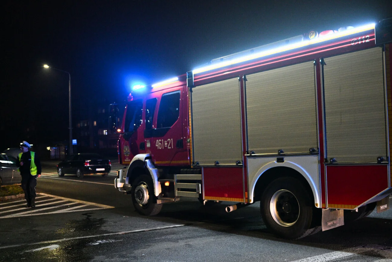 Wypadek w Mącicach: na miejscu działała straż pożarna i policja
