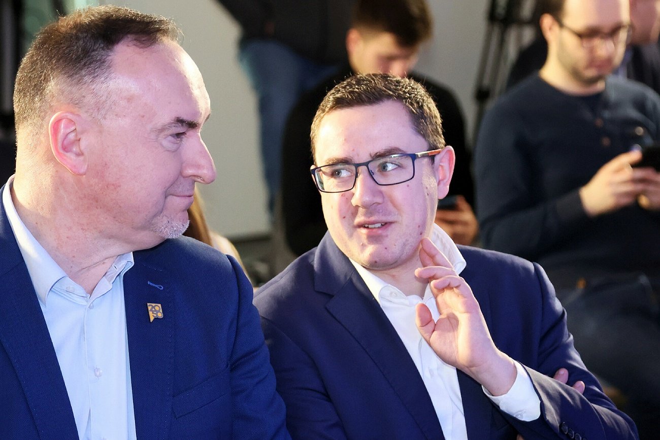 Miłosz Motyka z PSL i Michał Kobosko z Polska 2050