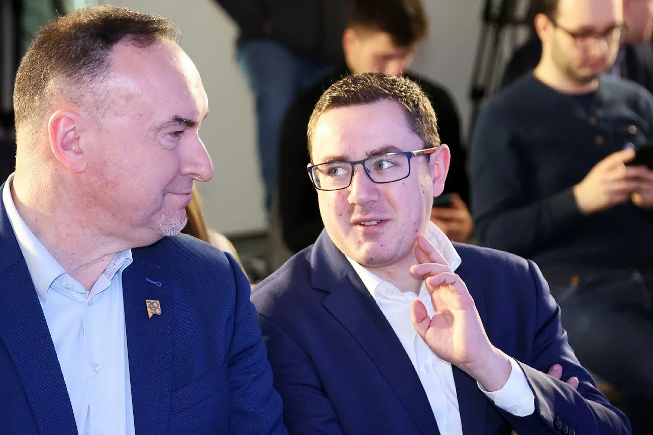 Miłosz Motyka w rozmowie z naTemat.pl mówi o sytuacji koalicji Trzecia Droga Miłosz Motyka z PSL i Michał Kobosko z Polska 2050