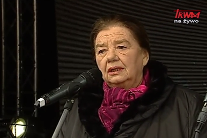 Łaniewska znana jest ze swoich prawicowych poglądów.