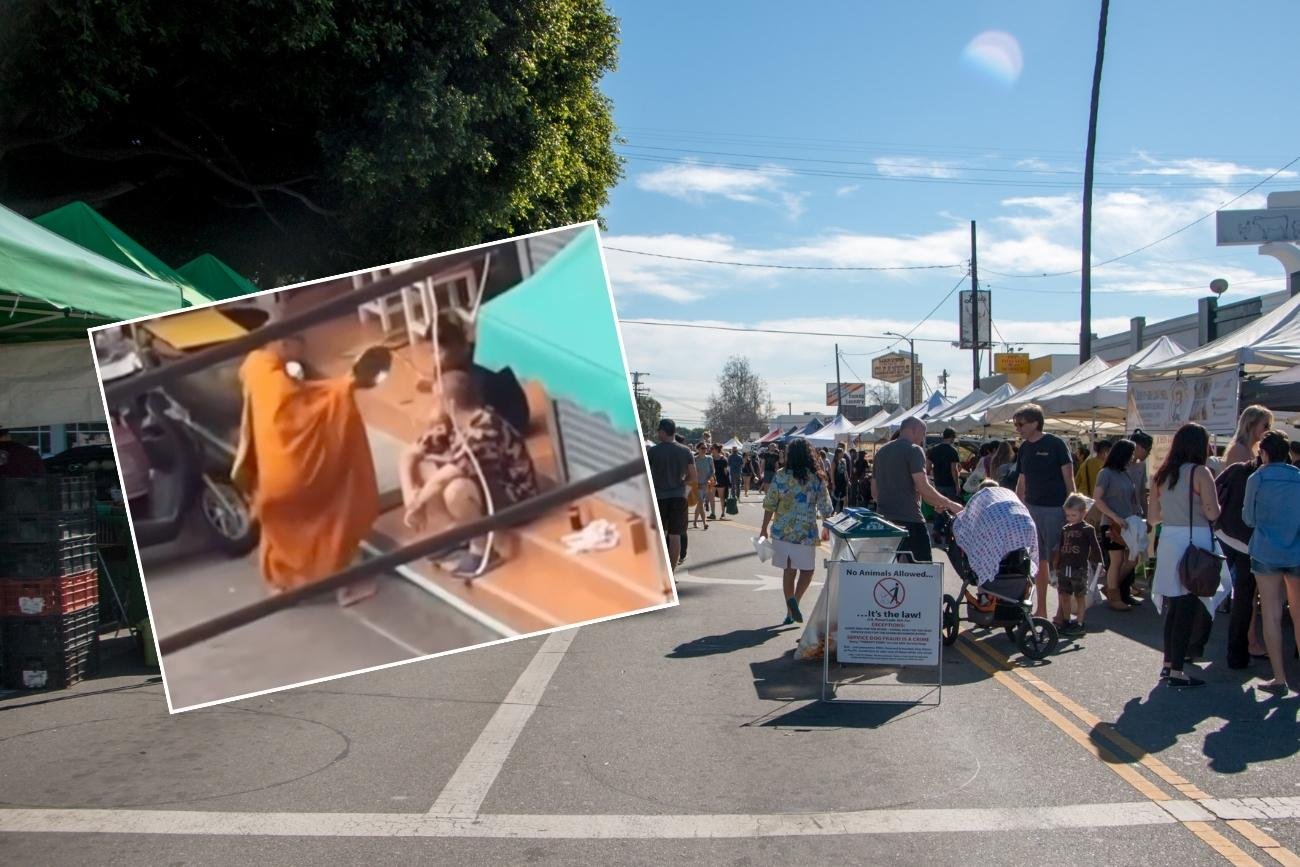 Mnich twierdzi, że klepanie ludzi po głowach miską pomaga ich uspokoić