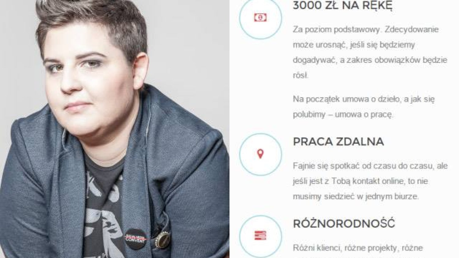 Monika Czaplicka - ogłoszenie o pracę