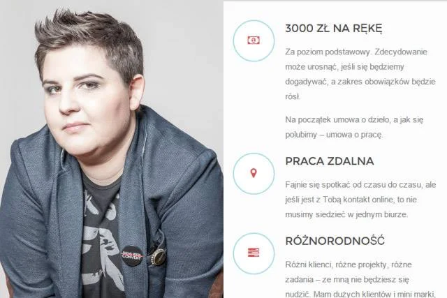 Monika Czaplicka - ogłoszenie o pracę