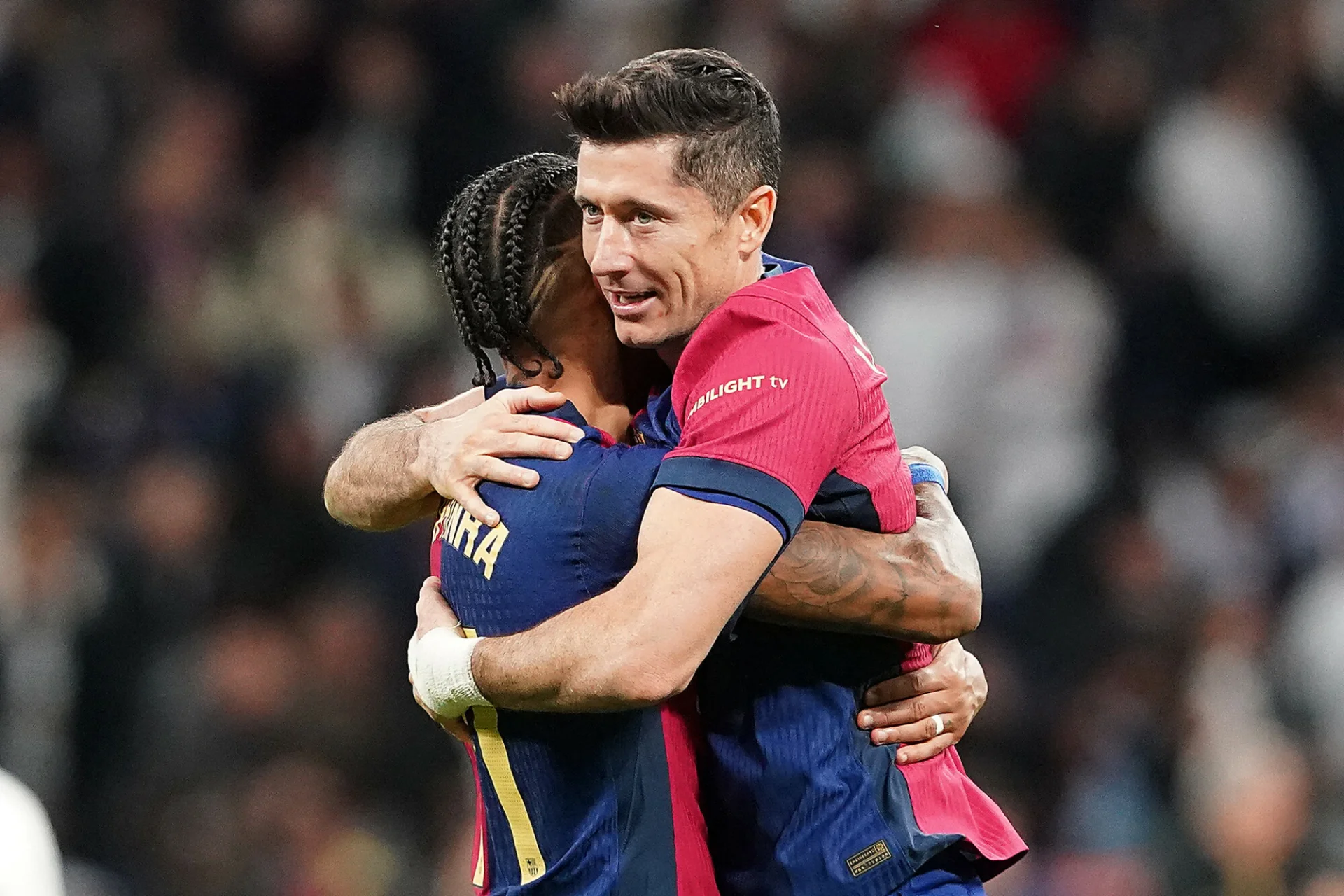 Co powiedział Raphinha do Lewandowskiego po drugiej bramce z Borussią Dortmund?
