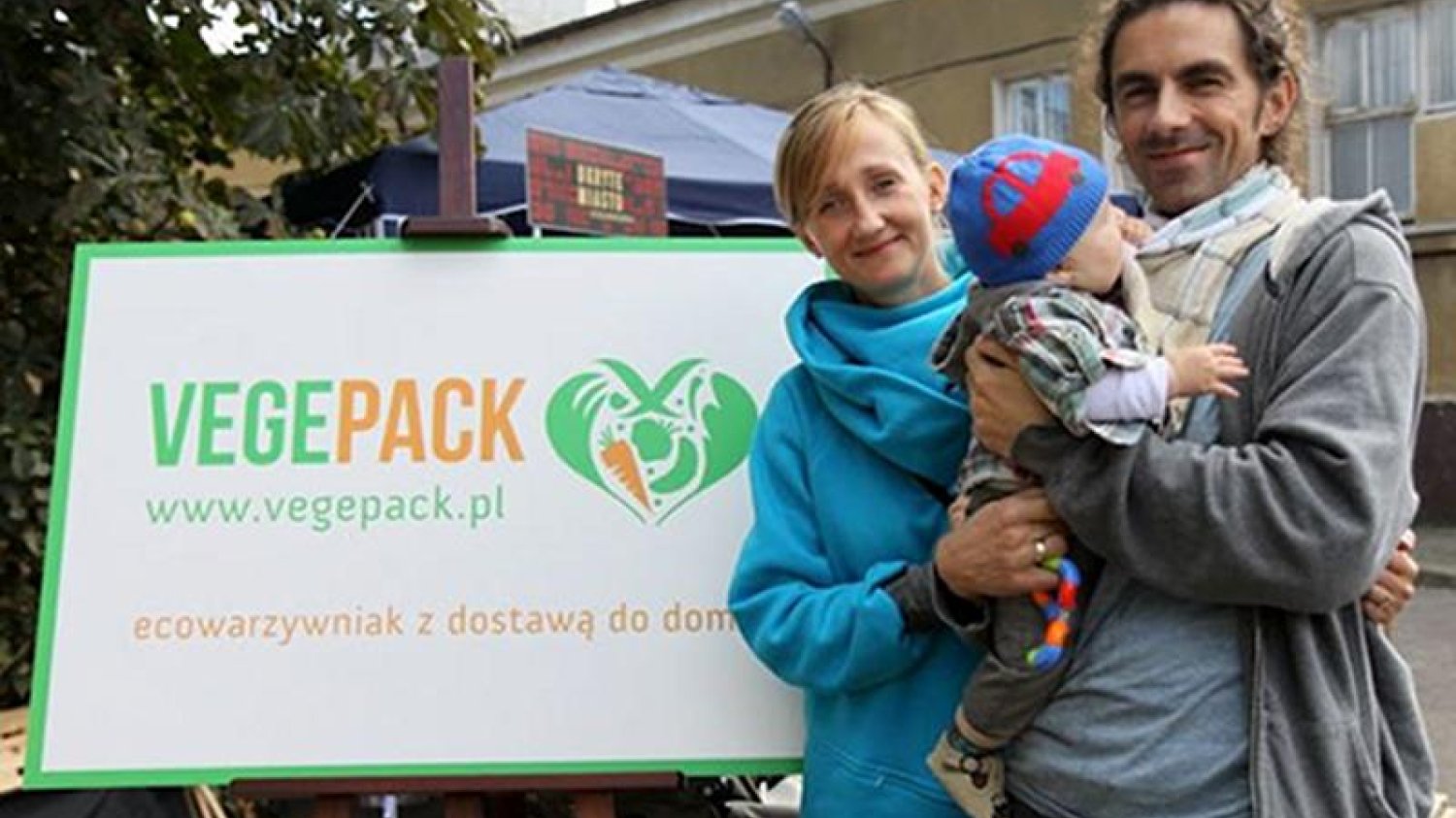 Wege-rodzina: Kasia, Tomek i mały Julek. Twórcy Vegepack