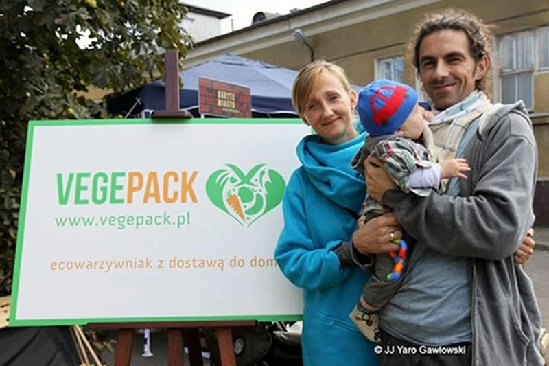 Wege-rodzina: Kasia, Tomek i mały Julek. Twórcy Vegepack