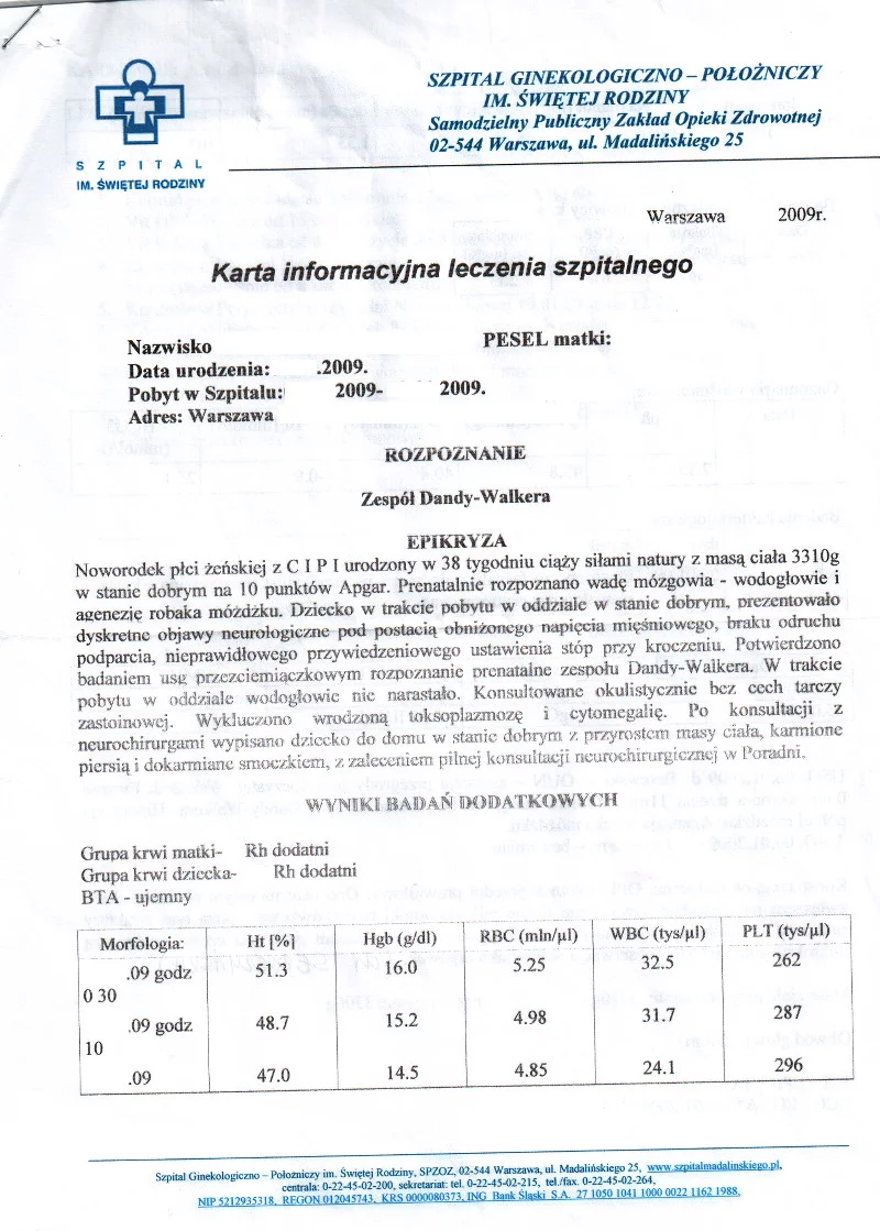 Wypis ze szpitala