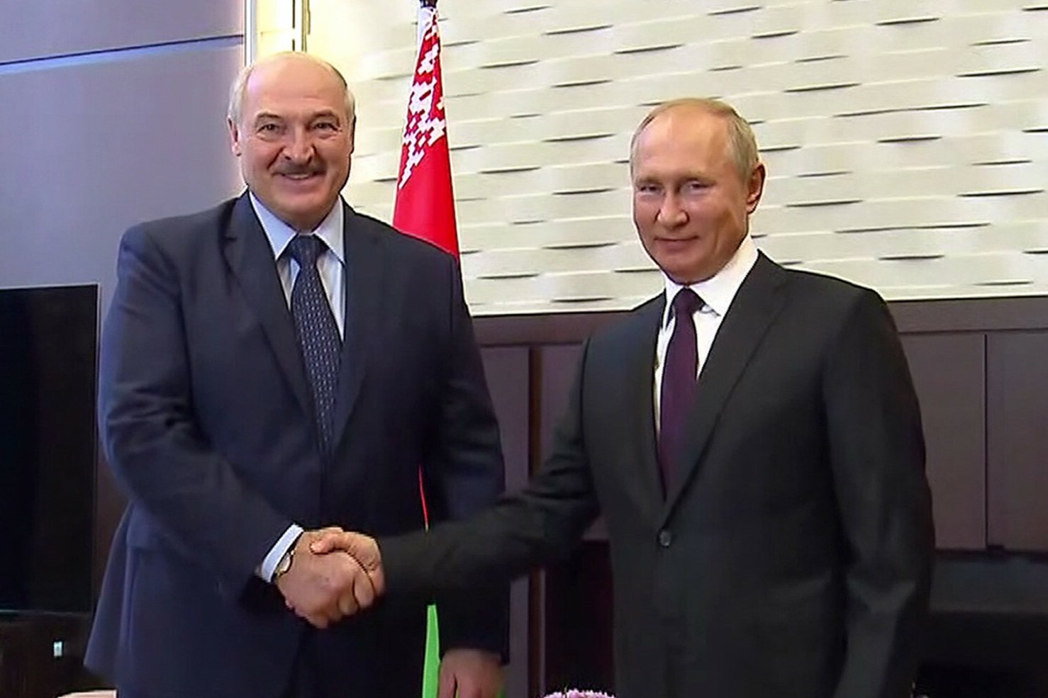 Alaksandr Łukaszenka i Władimir Putin.