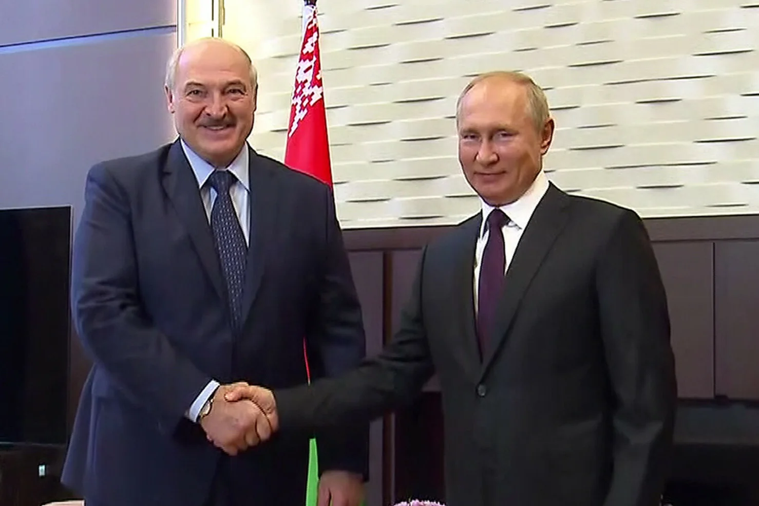 Alaksandr Łukaszenka i Władimir Putin.