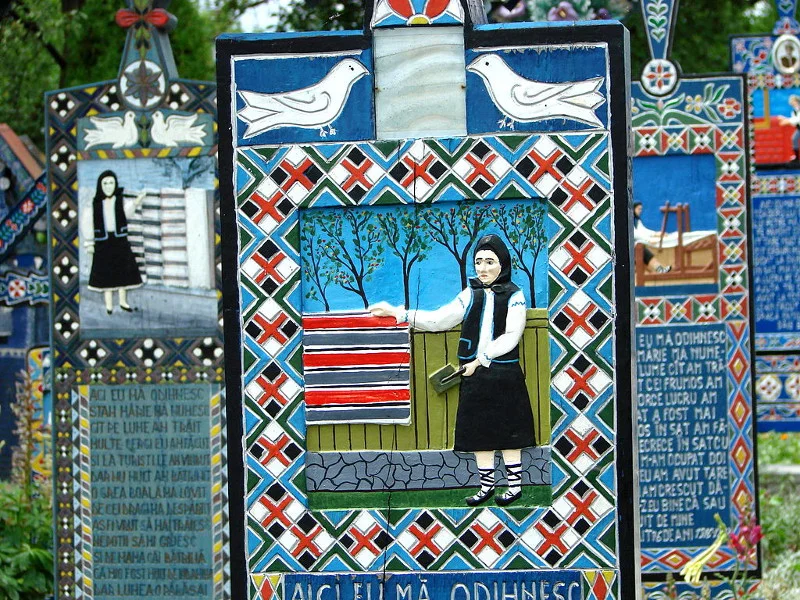 Cimitirul Vesel, czyli Wesoły Cmentarz w Sapancie.