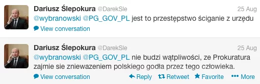 Prokurator Dariusz Ślepokura zapewniał, że prokuratura zajmie się znieważeniem przez Jerzego Urbana polskiego godła.
