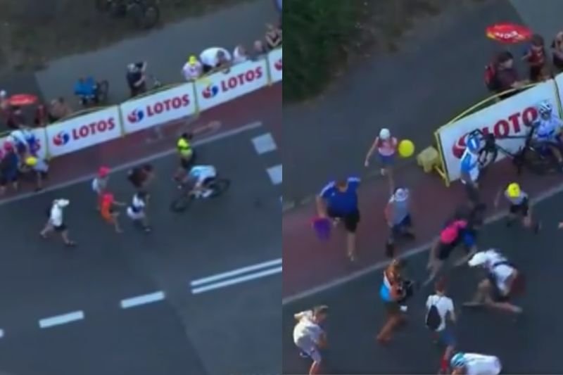 Walka o bidon na mecie Tour de Pologne